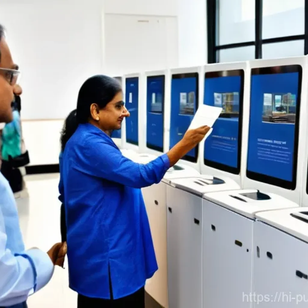 행정의 공정성 및 투명성 - **Prompt:** A diverse group of Indian citizens, including men, women, and elderly individuals, are e...