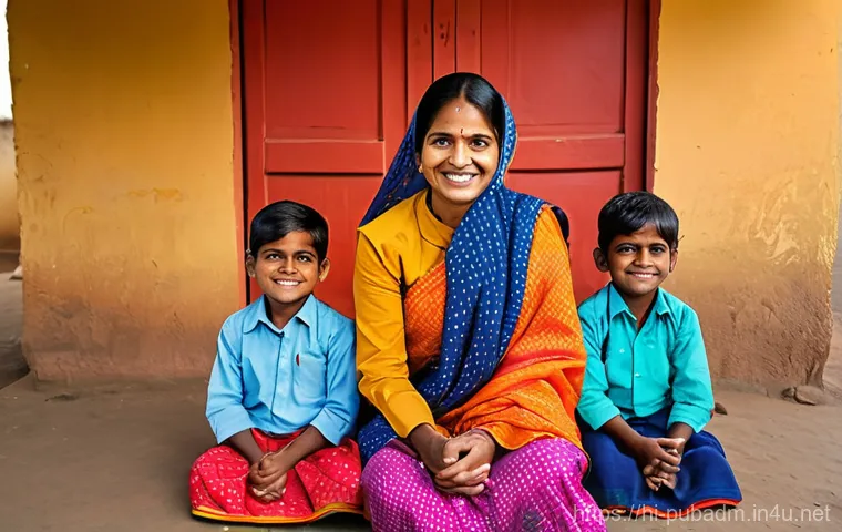 공공부문 정보 기술 - **Prompt:** A joyful, middle-aged Indian woman, dressed in a vibrant, traditional saree, sits comfor... 공공부문 정보 기술 - **Prompt:** A joyful, middle-aged Indian woman, dressed in a vibrant, traditional saree, sits comfor...