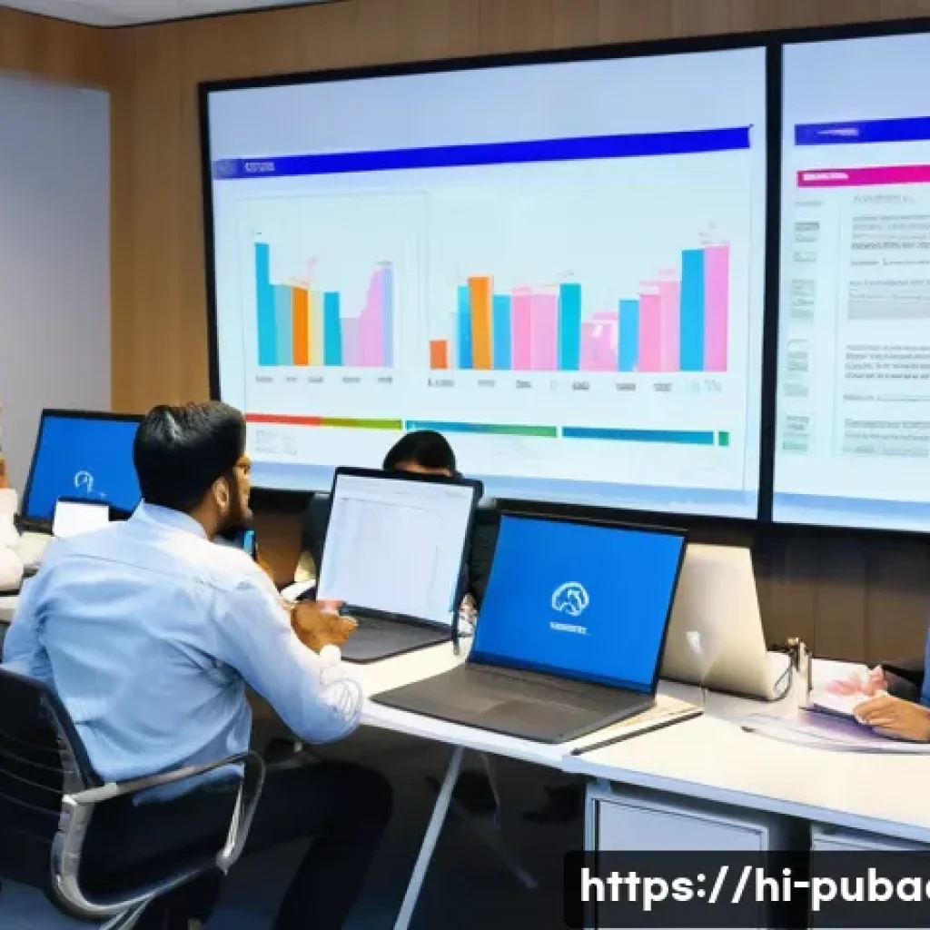 정책 계획과 전략 수립 - A detailed corporate office setting with a diverse Indian professional team engaged in a strategic p...