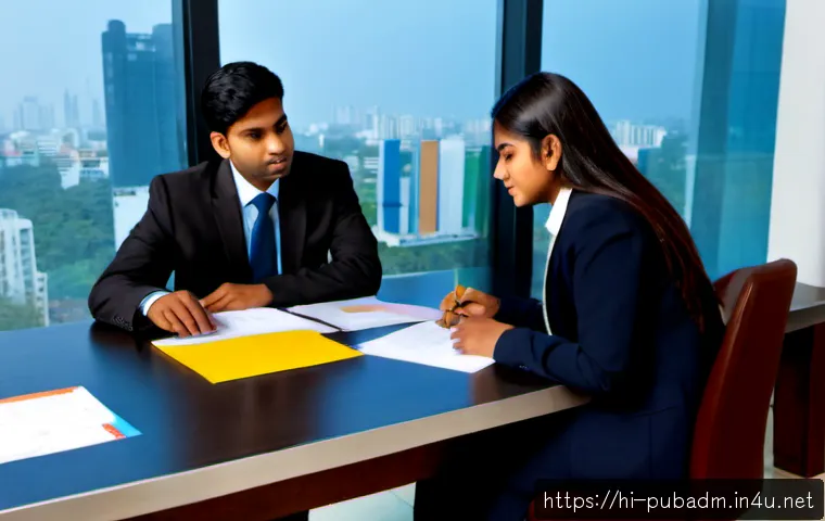 Home 17 행정학과 정책 대응 전략 - Photorealistic Indian public administration students and a policy advisor collaborating around a cle...