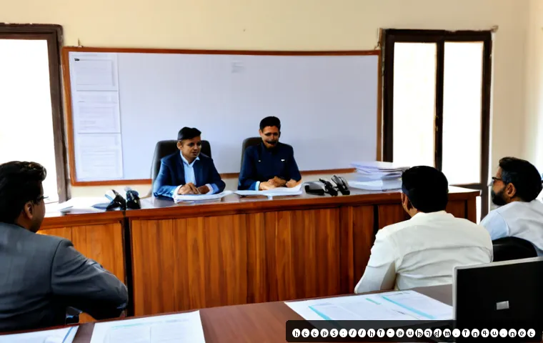 정부 정책 개발 과정 - Photorealistic Indian government policy development meeting, diverse civil servants and policy exper...